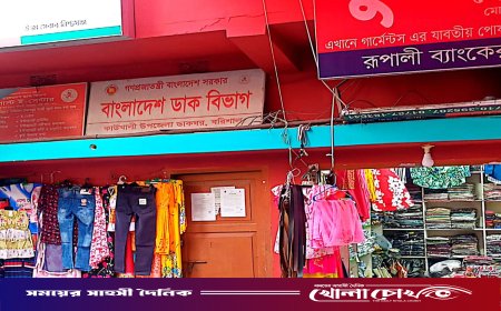 কাউখালী উপজেলা পোস্ট অফিসের কার্যক্রম চলছে ভাড়া বাসায়: জনবল সংকট চরমে