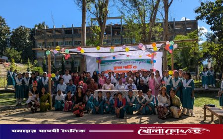 থানচি বালিকা উচ্চ বিদ্যালয়ে দিনভর চড়ুইভাতির উৎসব