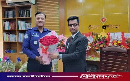 পিরোজপুরে জেলা প্রশাসক হিসেবে আবু সাঈদের যোগদান