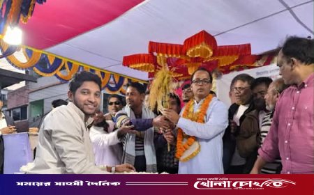 বিএনপি নেতা ফায়জুল কবির তালুকদারের বহিষ্কারাদেশ প্রত্যাহার হওয়ায় দলীয় নেতাকর্মীদের সংবর্ধনা