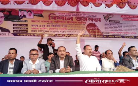 মধুখালীতে তারেক রহমানের ৩১ দফা বাস্তবায়নের দাবিতে বিএনপির বিশাল জনসভা