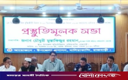 বালিয়াকান্দিতে শহিদ বুদ্ধিজীবী দিবস ও বিজয় দিবস উদযাপনে প্রস্তুতিমূলক সভা