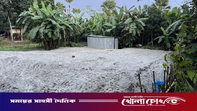 বীর মুক্তিযোদ্ধার পরিবারের জমি দখলের অভিযোগ, নিষেধাজ্ঞা অমান্য করে দৌরাত্ম্য ফরিদপুরে