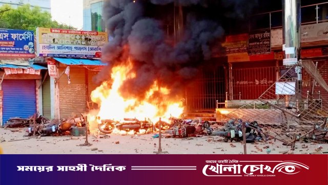 বোয়ালমারীতে বিএনপির দুই গ্রুপে সংঘর্ষে আহত ১২