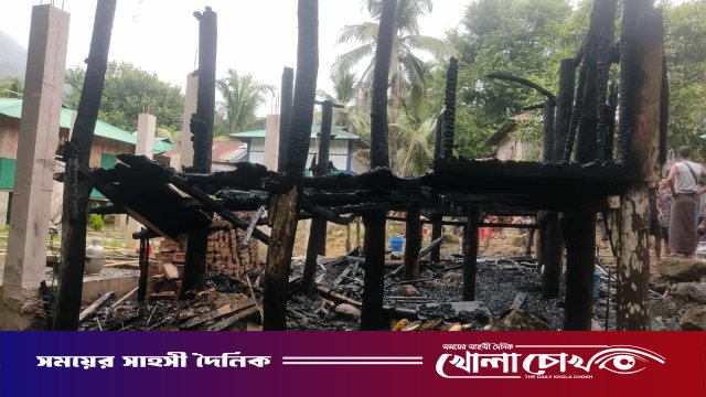 রুমায় আগুনে পুড়ে ছাই এক পুরো পরিবার