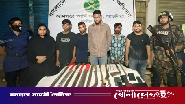 আশুলিয়ায় গ্যাং লিডার-ছিনতাই চক্রের ৬ জন গ্রেফতার