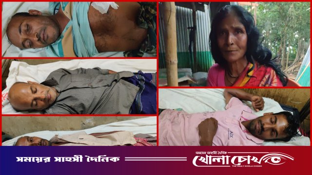 নগরকান্দায় ধানের ধুলোকে কেন্দ্র করে দুই পক্ষের সংঘর্ষে আহত ৭