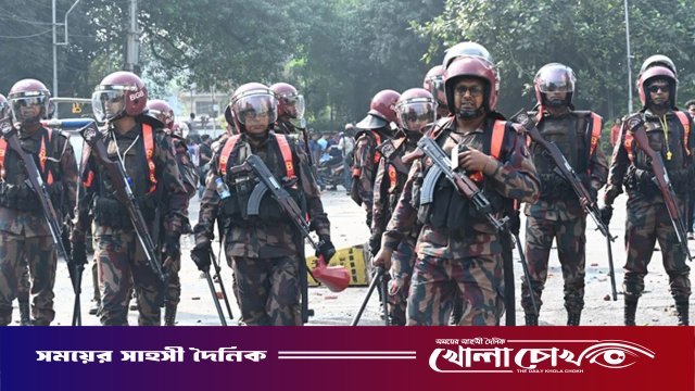 রাজধানীসহ আশপাশের জেলায় আইন-শৃঙ্খলা রক্ষায় বিজিবি মোতায়েন