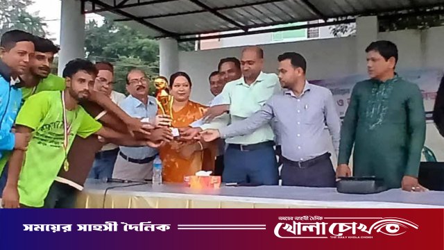 শ্রীপুরে আন্তঃইউনিয়ন ফুটবল টুর্নামেন্টে চ্যাম্পিয়ন সব্দালপুর ইউনিয়ন