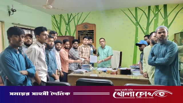 কুকসু নির্বাচন ডিসেম্বরের মধ্যে আয়োজনের দাবিতে শিক্ষার্থীদের স্মারকলিপি