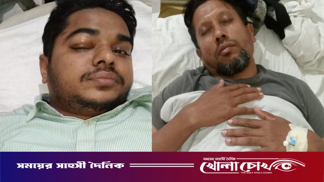 পিরোজপুরে দুর্বৃত্তদের হামলায় দুই সাংবাদিক আহত