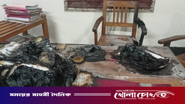 মহম্মদপুরে গ্রামীণ ব্যাংকের শাখায় অগ্নিকাণ্ড-দাপ্তরিক  কাগজপত্র ভস্মীভূত