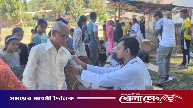 পাহাড়ে প্রান্তিক শিশুদের আর্ট ক্যাম্প ও বিনামূল্যে চিকিৎসা সেবা ক্যাম্প অনুষ্ঠিত