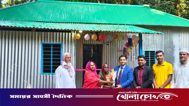 আলফাডাঙ্গায় বিধবা সূর্য বেগম পেলেন ‘চাদনী’ নামে নতুন ঘর