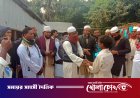 সালথায় সংঘর্ষে ক্ষতিগ্রস্ত বাড়িঘর ঘুরে দেখলেন জামায়াত নেতারা