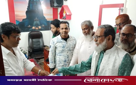 ফরিদপুরে প্রফেসর আবদুত তাওয়াবের নির্বাচনী প্রচারণা ও লিফলেট বিতরণ