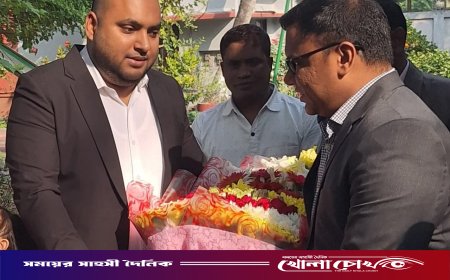 আত্রাইয়ে নবাগত ইউএনও শেখ মো. আলাউল ইসলামের যোগদান