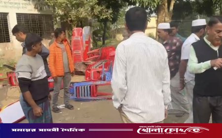 বেগমগঞ্জে বরকত উল্লাহ বুলুর নির্বাচনী কমিটির সভায় মুখোশধারীদের হামলা-ভাঙচুর