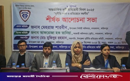 নগরকান্দায় আন্তর্জাতিক দুর্নীতিবিরোধী দিবস পালিত