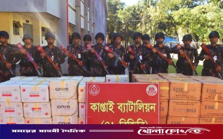 কাপ্তাইয়ে ৮৭ লাখ টাকার বিদেশি সিগারেট জব্দ