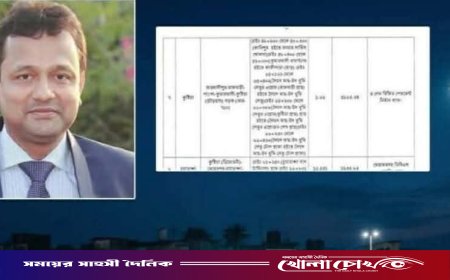 খোকসা বাসস্ট্যান্ডে নির্মাণ হচ্ছে গোলচত্বর