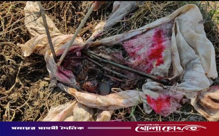 নগরকান্দায় ফসলি জমি থেকে কাফনের কাপড়ে মোড়ানো রহস্যময় বস্তু উদ্ধার