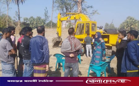 রাণীনগরে অবৈধভাবে পুকুরের মাটি বিক্রির অভিযোগে ৫০ হাজার টাকা জরিমানা