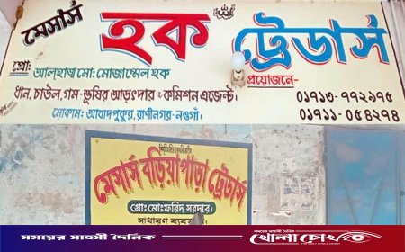 রাণীনগরে ধান ব্যবসায়ী ও কৃষকের ঘরে চুরি: নগদ ১০ লাখ টাকা ও তিনটি গরু খোয়া