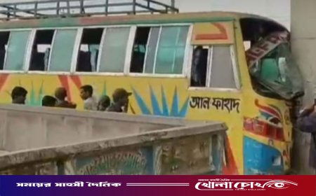ব্রাহ্মণবাড়িয়ায় বাস দুর্ঘটনায় ১১ আনসার সদস্য আহত