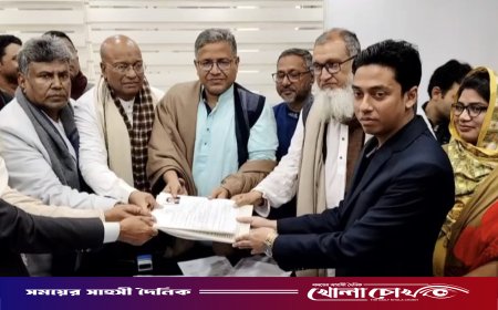 ফরিদপুর-৪ আসনে মনোনয়নপত্র দাখিল করলেন বিএনপি প্রার্থী শহিদুল ইসলাম বাবুল