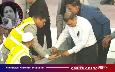 রাষ্ট্রীয় মর্যাদায় স্বামীর কবরের পাশে চিরনিদ্রায় শায়িত খালেদা জিয়া