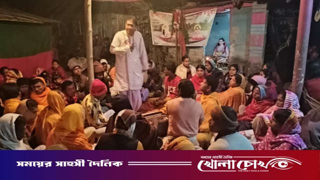 মাগুরার রাজাপুর আদিবাসী পল্লীতে উৎসবমুখর পরিবেশে মতুয়া সম্মেলন