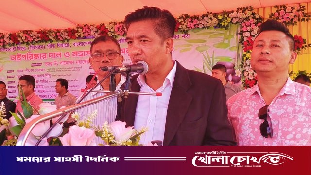 চিৎমরম বৌদ্ধ বিহারে অষ্টপরিস্কার ও সংঘদান সম্পন্ন