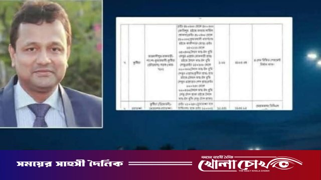 খোকসা বাসস্ট্যান্ডে নির্মাণ হচ্ছে গোলচত্বর