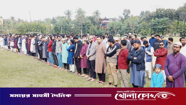 ফরিদপুর মেডিকেল কলেজে শরিফ ওসমান হাদীর গায়েবানা জানাজা অনুষ্ঠিত