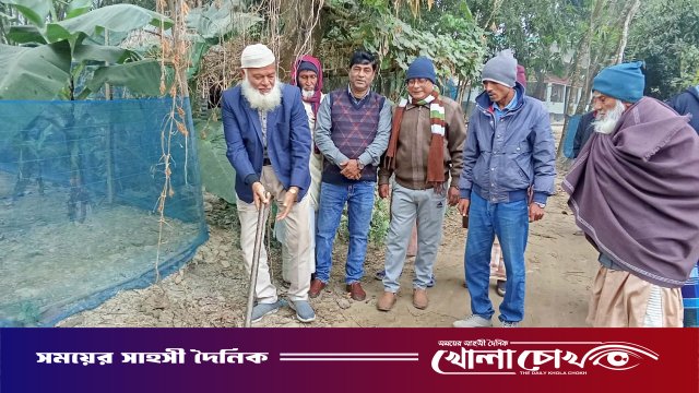 আত্রাইয়ে ইটের সোলিং রাস্তা নির্মাণের উদ্বোধন