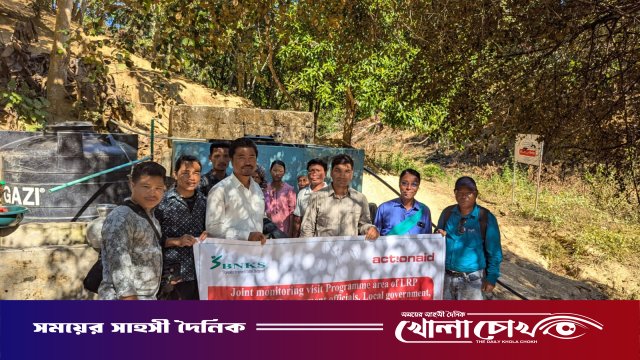 থানচিতে স্বাস্থ্যসম্মত স্যানিটেশন ও নিরাপদ পানির উদ্যোগ বিএনকেএসের