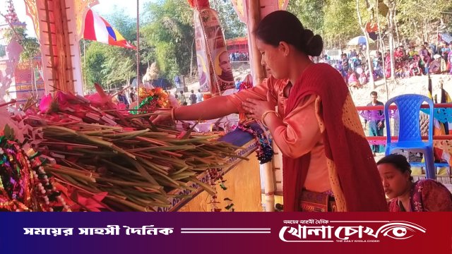 ধর্মীয় ভাবগাম্ভীর্য ও ঐতিহ্যের মিশেলে কাপ্তাইয়ে জ্যোতিপাল মহাথেরোর অন্ত্যেষ্টিক্রিয়া সম্পন্ন