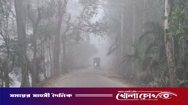নওগাঁয় জেঁকে বসেছে শীত: কুয়াশা আর হিমেল হাওয়ায় বিপাকে খেটে খাওয়া মানুষ