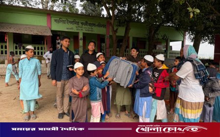 ভাঙ্গায় হাড়কাঁপানো শীতে অসহায়দের পাশে ইউএনও: ভোররাতে শীতবস্ত্র বিতরণ