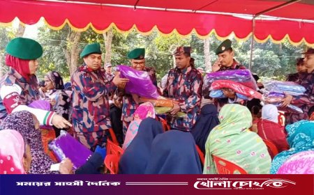 বিজয়নগরে ২৫ বিজিবির উদ্যোগে শীতার্তদের মাঝে শীতবস্ত্র বিতরণ