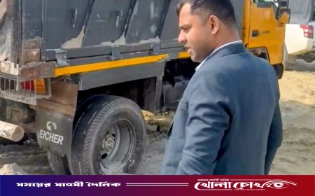 চরভদ্রাসনে অবৈধ বালি উত্তোলন, উপজেলা প্রশাসনের অভিযান