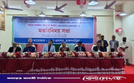 ব্রাহ্মণবাড়িয়ায় জন্ম ও মৃত্যু নিবন্ধন সহজ ও নির্ভুল করার লক্ষ্যে মতবিনিময় সভা অনুষ্ঠিত