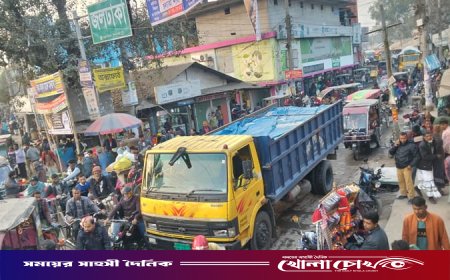 যানজটের নগরীতে পরিণত জলঢাকা