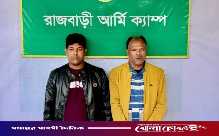 রাজবাড়ীতে সেনাবাহিনীর যৌথ অভিযান: অস্ত্র ও মাদকসহ বিএনপি নেতা আটক