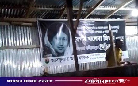 নোয়াখালীতে ব্যবসায়ীর জায়গা দখল করে বিএনপির কার্যালয় নির্মাণের অভিযোগ