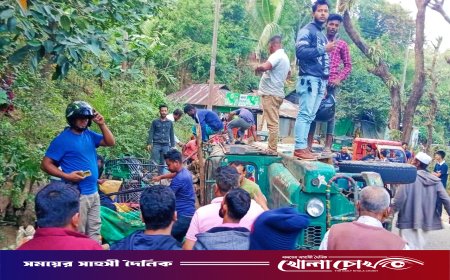 কাপ্তাইয়ে কাঠবোঝাই জিপ ও সিএনজির মুখোমুখি সংঘর্ষ: আহত ৬