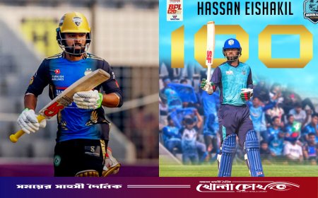 ইসাখিলের সেঞ্চুরি ম্লান হৃদয়ের খুনে ব্যাটিংয়ে, রংপুরের বিশাল জয়