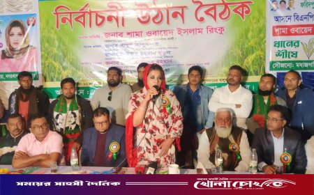 নগরকান্দায় তরিকত ঐক্য পরিষদের নির্বাচনী সভা অনুষ্ঠিত, প্রধান অতিথি শামা ওবায়েদ