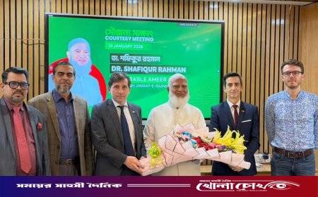 জামায়াত আমীর ডা শফিকুর রহমানের সঙ্গে ফ্রান্স রাষ্ট্রদূতের সৌজন্য সাক্ষাৎ